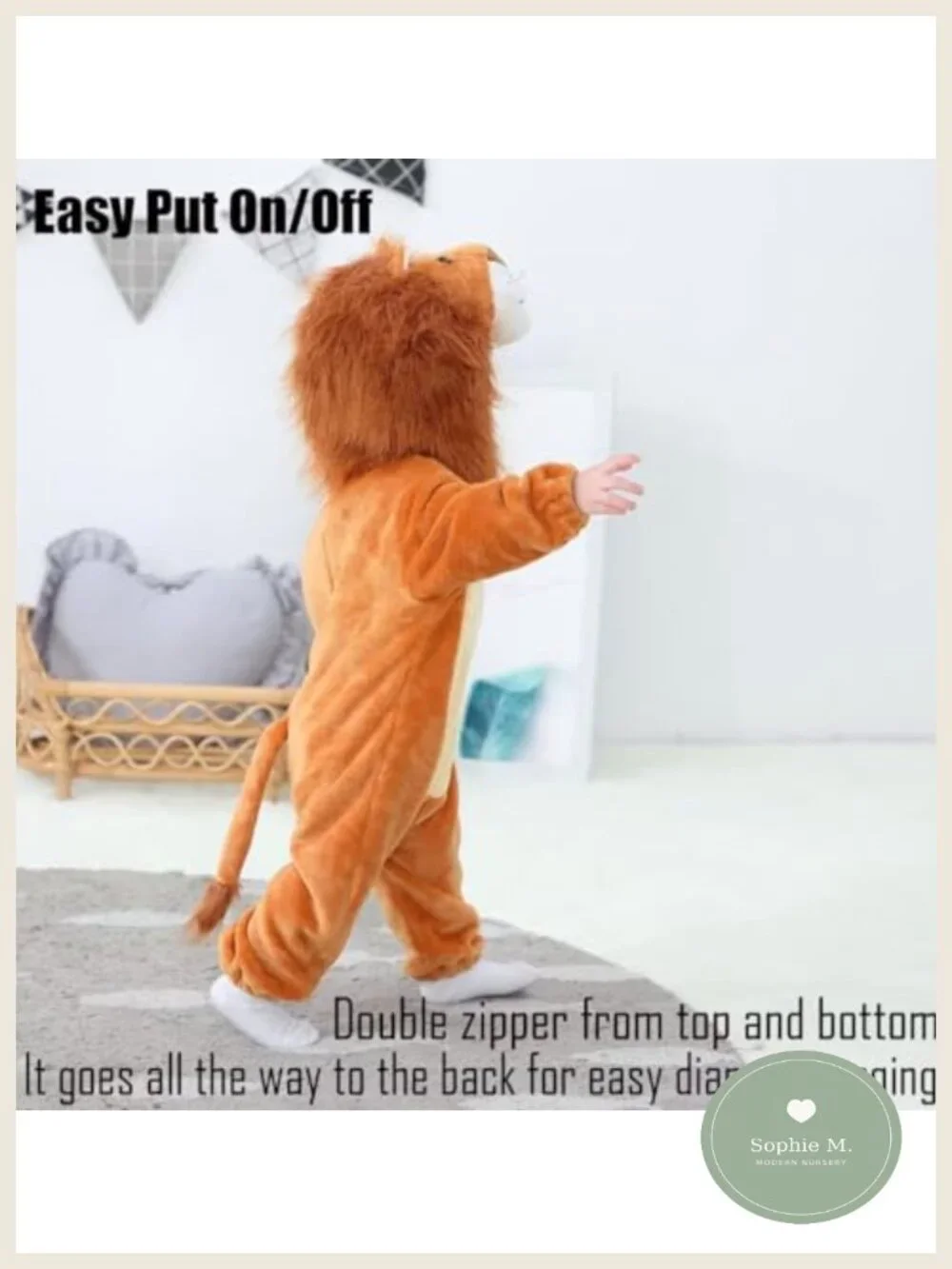 Halloween Dinosaur Costume Romper for Baby Toddler with Zipper Hooded Jumpsuit
